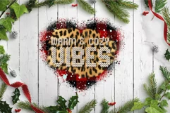 Merry Christmas Warm And Cozy Heart Vibes PNG Sublimation