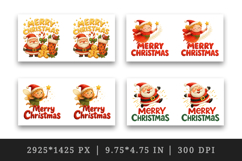 Merry Christmas mug wrap printable sublimation design Product Image 2