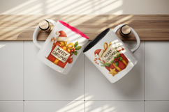 Merry Christmas mug wrap printable sublimation design Product Image 3