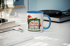 Merry Christmas mug wrap printable sublimation design Product Image 5