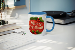Merry Christmas mug wrap printable sublimation design Product Image 5