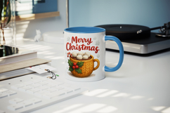 Merry Christmas mug wrap printable sublimation design Product Image 5
