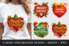 Merry Christmas t-shirt printable sublimation design png Product Image 1