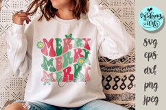Merry christmas svg, christmas png, christmas sublimation Product Image 1
