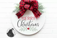 Merry Christmas SVG, Farmhouse Christmas Sign Design Product Image 1