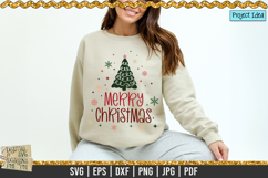 Merry Christmas with Tree is a professional design that is available at 300dpi PNG to use for Sublimation, iron-on transfer, DTG Printing and normal printing.
