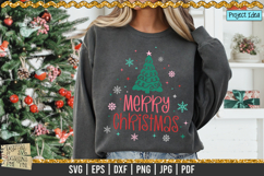 Merry Christmas with Tree is a professional design that is available at 300dpi PNG to use for Sublimation, iron-on transfer, DTG Printing and normal printing.