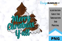 Merry Christmas Y'all - Sublimation PNG Product Image 1