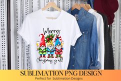Merry Christmas Y&#039;all |Christmas Gnome Sublimation Product Image 1