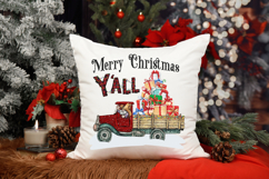 Christmas Cowboy Gnome, Truck Hauling Christmas Y&#039;all Product Image 3