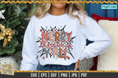 Retro Merry Christmas Y’all is a professional design that is available at 300dpi PNG to use for 