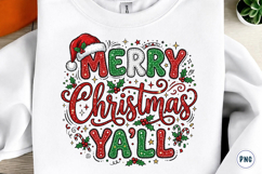 Merry Christmas Y'all PNG Product Image 1