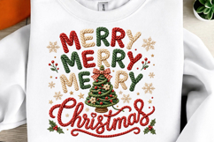 Merry Christmas Yarn Art PNG Product Image 1
