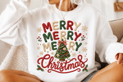 Merry Christmas Yarn Art PNG Product Image 2