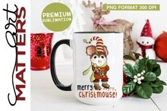 Merry Christmouse! - 300 DPI - Hand Painted Product Image 2