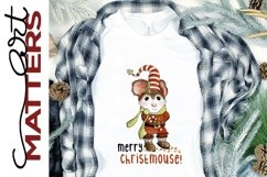 Merry Christmouse! - 300 DPI - Hand Painted Product Image 1