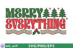Merry Everything Christmas SVG PNG T-Shirt Design Product Image 2