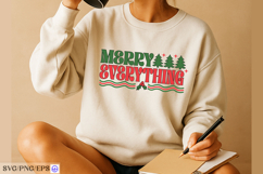Merry Everything Christmas SVG PNG T-Shirt Design Product Image 3
