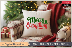 Merry Everything SVG | Christmas SVG | Holiday SVG | Xmas Product Image 4