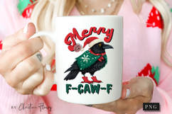 Merry F-Caw-F Funny Christmas PNG Product Image 2