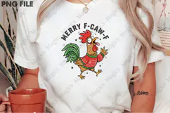 Merry F-CAW-F Funny Christmas PNG Product Image 2