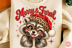 Merry & Feral Raccoon PNG Product Image 1