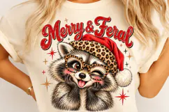 Merry & Feral Raccoon PNG Product Image 3