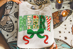 Merry Christmas PNG, Christmas Coquette PNG, Holiday PNG Product Image 5