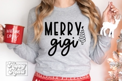 Merry Gigi SVG - Holiday Christmas Sweater Gigi Claus PNG Product Image 3