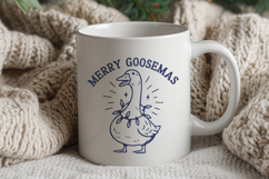 Merry Goosemas SVG | Funny Christmas Goose PNG Print Clipart Product Image 3