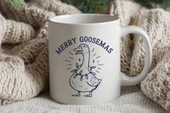 Merry Goosemas SVG | Funny Christmas Goose PNG Print Clipart Product Image 3