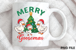 Merry Goosemas, Retro Funny Christmas Png Product Image 4