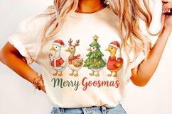 Merry Goosmas PNG, Funny Christmas Goose PNG, Holiday PNG Product Image 2