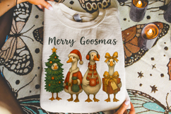 Merry Goosmas PNG, Funny Christmas Goose PNG, Holiday PNG Product Image 4