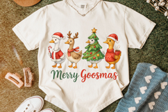 Merry Goosmas PNG, Funny Christmas Goose PNG, Holiday PNG Product Image 5
