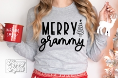 Merry Grammy Claus SVG PNG - Holiday Christmas Sweater Product Image 2