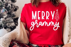 Merry Grammy Claus SVG PNG - Holiday Christmas Sweater Product Image 3
