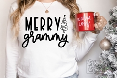 Merry Grammy Claus SVG PNG - Holiday Christmas Sweater Product Image 4