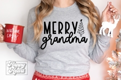 Merry Grandma Claus SVG PNG - Holiday Christmas Sweater Product Image 2