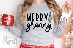 Merry Granny SVG - Holiday Christmas Sweater Granny Claus Product Image 2