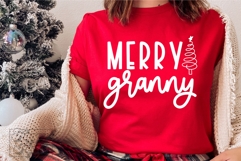 Merry Granny SVG - Holiday Christmas Sweater Granny Claus Product Image 3