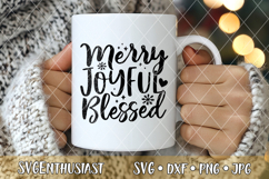 Merry Joyful blessed SVG cut file Product Image 3