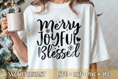 Merry Joyful blessed SVG cut file Product Image 1