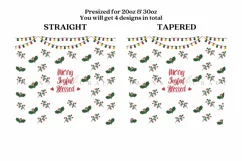 merry joyful blessed skinny tumbler sublimation wrap with high resolution 300 DPI and transparant background perfect for 20oz and 30oz skinny tumbler
