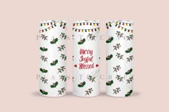 merry joyful blessed skinny tumbler sublimation wrap with high resolution 300 DPI and transparant background perfect for 20oz and 30oz skinny tumbler