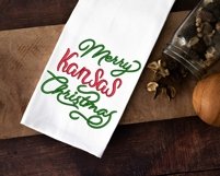 Merry Kansas Christmas Embroidery File Product Image 3