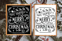 Have Yourself a Merry Little Christmas SVG Quote for Cricut Product Image 2