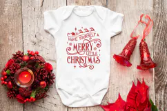 Have Yourself a Merry Little Christmas SVG Quote for Cricut Product Image 4