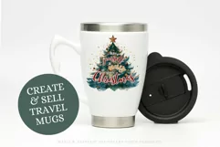 Merry Little Christmas Song Quote Holiday Sublimation Design Product Image 2