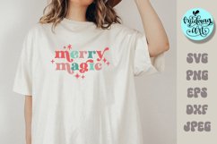 Merry magic svg, christmas png, christmas sublimation Product Image 1